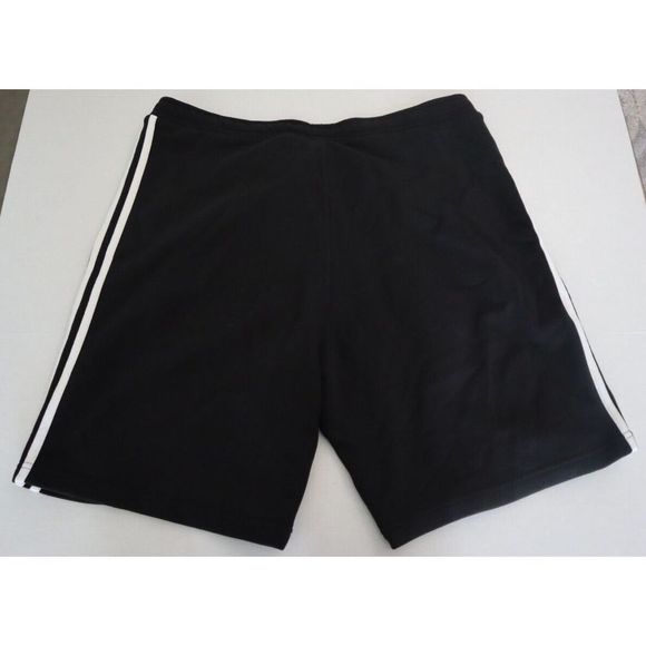 adidas Originals DH5798 Men's Sz XL Black/White 3-Stripes Cotton Shorts - Picture 2 of 9